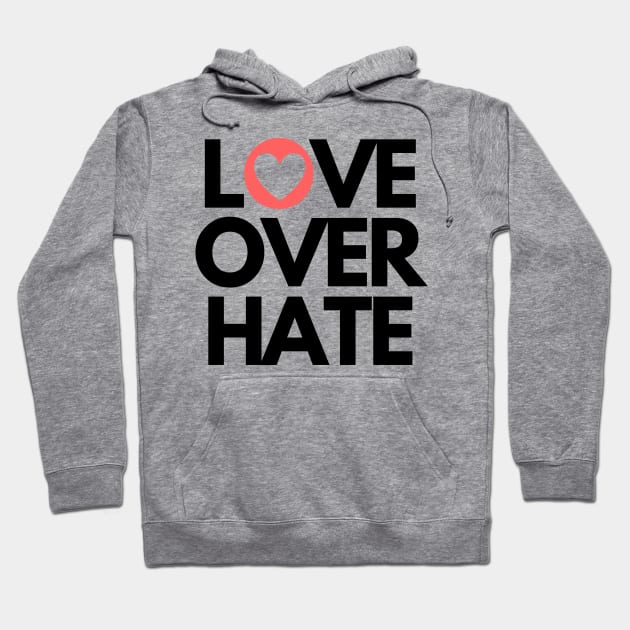 Love over hate Hoodie by Yarafantasyart